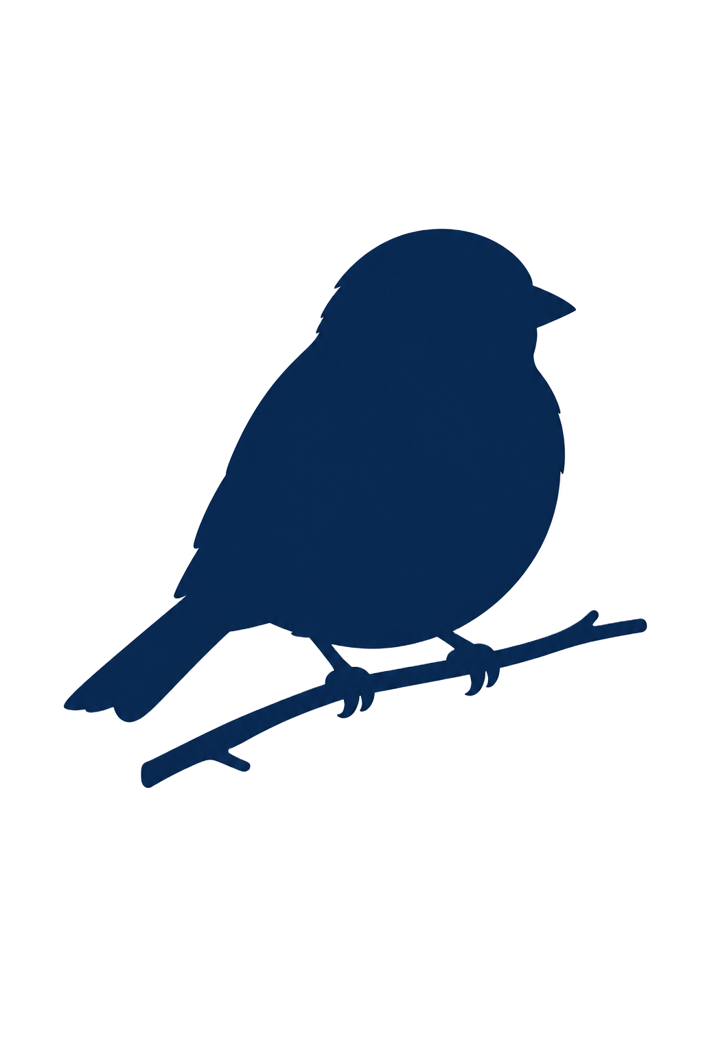a small bird perched on a branch, the cuib symbol